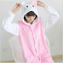 Горячее предложение рисунок «hello kitty» комбинезоны пижамы взрослых костюмы животных косплэй Японии пижамы Аниме для продажи 2024 - купить недорого