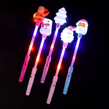 Novelty Christmas Tree Glitter Stick Toy Santa Snowman Kids Colorful Lights Flash Sticks Glowing Luminous Toys for Children Gift 2024 - buy cheap