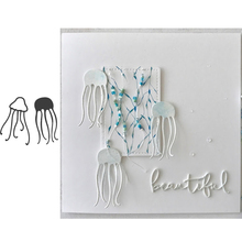 Plantillas de corte de Metal de dos medusas para bricolaje, álbum de recortes, sello de tarjeta de papel, grabado, nuevo, 2019 troquelado 2024 - compra barato