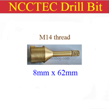[M14 thread] 8mm diameter NCCTEC Diamond Vacuum Brazed drill Bits CD8VBM14 FREE shipping | 0.31'' 5/16'' drill coring tools 2024 - buy cheap