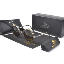 Мужские и женские солнцезащитные очки, винтажные круглые очки с откидной крышкой, UV400, NX, 2019 2024 - купить недорого