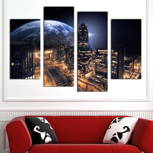 New York night city night view art painter living room hotel wall decoration art gifts FA558 2024 - buy cheap