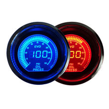 EE support 2" 52mm Universal  Oil Pressure Gauge Car Digital Psi Blue Red LED Light Meter Sale 2024 - buy cheap