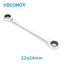 Veconor Professional Double Ratchet 72T Spanner Wrench Double Ratcheting Wrench 22x24mm 2024 - buy cheap