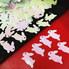 500pcs/lot 18mm White AB Rabbit Sequins For Crafts PVC Paillettes Flake Kids DIY Garment Bags Accessories 2024 - buy cheap