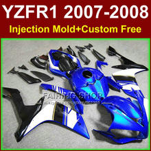 Dark blue motorcycle bodywork for YAMAHA YZFR1 2007 2008 Injection mold fairings YZF R1 YZF1000 body parts YZF 1000 07 08+7gifts 2024 - buy cheap