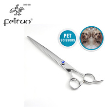 Tesoura profissional para animais de estimação, conjunto de tesouras cortadoras para tosa de pets, cachorro e gato, 7.5 2024 - compre barato