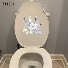 ZTTZDY 22.9*22.3CM Cartoon Flower Girl Bedroom Wall Sticker Toilet Decal Home Decoration T2-0559 2024 - buy cheap