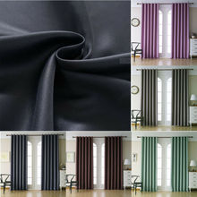 Home Textile 1PC Blackout Grommet Window Curtain Thermal Blackout Curtains Ready Made Eyelet Curtains 2024 - buy cheap