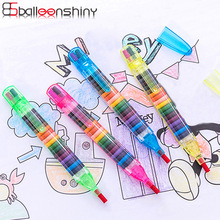 BalleenShiny, детские игрушки для рисования, 20 цветов, восковые карандаши, Детские забавные креативные Обучающие масляные Пастельные Детские граффити, ручка, случайный цвет 2024 - купить недорого