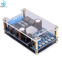 Do bluetooth Amplificador de Áudio Digital Board Dual Channel DC4.5-27V 50WX2 Placa de Som Bluetooth Speaker de Alta Potência com Tampa de Proteção 2024 - compre barato