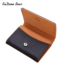 KUDIAN BEAR Men Credit Card Holer Wallet PU Leather Solid Hasp Business Card Case Women Multi-function Purse BID114 PM49 2024 - buy cheap