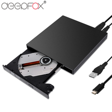 Deepfox USB 3.1 Type C DVD RW Burner CD Writer Slim Portable Optical Drive For Asus Samsung Acer Dell Universal SONY HP 2024 - buy cheap