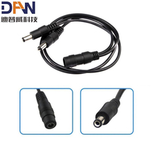 2 Channel Power Cable Splitter For Security Camera DC 1 Female to 2 Male 10pcs lot 2024 - buy cheap
