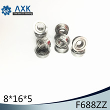 F688ZZ Flange Bearing 8x16x5 mm ABEC-1 ( 10 PCS )  Flanged F688 Z ZZ Ball Bearings 2024 - buy cheap