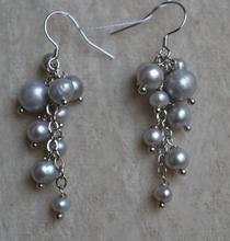 New Arriver Pearl Earrings,Small Pearl AA 3-8MM Gray Freshwater Pearl Earrings,Silvers Jewelry,Fashion Woman Wedding Gift 2024 - buy cheap
