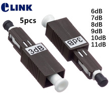 ELINK-atenuador óptico de fibra óptica UPC FM, dispositivo de atenuación hembra a macho, 6db, 7dB, 8db, 9db, 10db, 11db, ftth, 5 uds. 2024 - compra barato