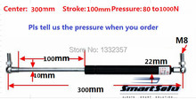 De 80 a 300 mm de força 1000n, 100 mm o, Pneumática Auto gás primavera, Levante Prop gás primavera Damper 2024 - compre barato