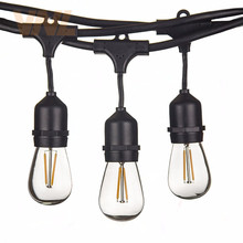 Lâmpadas led retrô edison., filamento de lâmpada externa de 15m e ip65 para feriados e casamentos. s14 2024 - compre barato