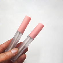 Милый пустой розовый блеск для губ, 50/100 шт., 4,5 мл, пластиковый матовый/прозрачный контейнер для жидкой помады, инструменты для макияжа для женщин 2024 - купить недорого