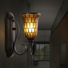 Estilo Loft americano parede de vidro de ferro Vintage Sconce luz conduzida da parede luminárias para sala de jantar de cabeceira lâmpada de parede iluminação interna 2024 - compre barato
