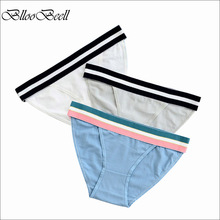 BllooBeell Cotton Women's Panties Underwear Sexy Briefs Wide Belt Girls Panties for Women Low Rise Female Lingerie 3pieces/set 2024 - buy cheap