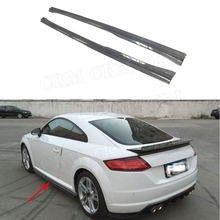 For Audi TT Carbon Fiber Side Skirts Body Kits For Audi TT TTS TTRS 2014 2015 2016 2017 BT Style car bumper protector 2024 - buy cheap