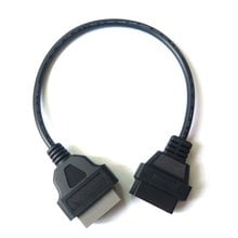 Eaglerich 14Pin к 16PIN OBD1 OBD2 кабель для OBD II диагностический интерфейс ELM327 сканер удлинитель адаптер Cor 2024 - купить недорого