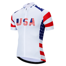 2021 USA New Team Cycling Jersey Customized Road Mountain Race Top cycling wear max storm Reflective zipper 4 pocket 2024 - buy cheap
