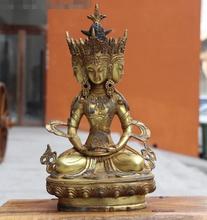 11" Buddhism Bronze Copper Four Face Kwan-yin Buddha Statue 2024 - buy cheap
