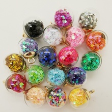 80pcs 16MM Mini Glass Bottles with Stars Pendant Ornaments Jewelry Making Beads 2024 - buy cheap