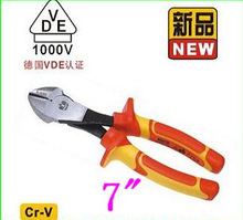 BESTIR Taiwan Made Cr-V Steel VDE 7" 1000v Insulated Diagonal Pliers VDE NO.10292 Freeshipping 2024 - buy cheap