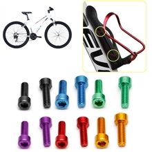 Tornillos de rosca para botella de agua de bicicleta, accesorio M5 de aleación de aluminio, hexagonal, 1 par 2024 - compra barato