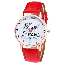 Women's Fashion Casual PU Leather Strap Analog Quartz Round Watch luxury fashion casual gold women watches bracelet A40 2024 - buy cheap