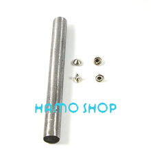 100pcs/lot 7mm Cone Rivet Metal Studs Leather Fashion Clothes Rapid Punk Rock Craft With Tool Free Shipping Silver 2024 - buy cheap