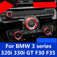 Marco decorativo para decoración de interiores, accesorios de estilismo para aire acondicionado, botón giratorio para BMW Serie 3 320i 330i GT F30 F35 2024 - compra barato