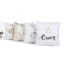 Christmas Series Bronzing  Comfortable Linen Polyester Home Decorative Pillows Cover for Pillowcase 2024 - buy cheap