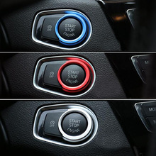 Автомобильное зажигание, кольцо для ключей, наклейка, кнопка запуска двигателя, кольцо, украшение, крышка, автомобильные наклейки и наклейки для BMW 1, 2, 3, 4 серии X1 2024 - купить недорого