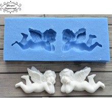 Yueyue Sugarcraft Angel Baby Silicone mold fondant mold cake decorating tools chocolate gumpaste mold 2024 - buy cheap