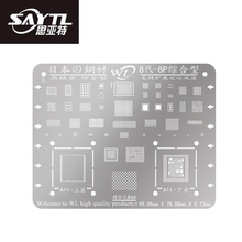 WL BGA Stencil for iPhone 8 8P 7 7P 6S 6SP 6 6P Motherboard IC Chip BGA Reballing Stencil Kit 2024 - buy cheap