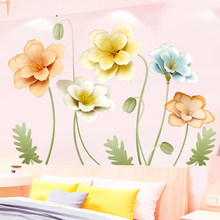Póster 3D de flores y naturaleza para decoración del hogar, pegatinas de pared, pinturas para sala de estar, dormitorio, arte, 105x165CM 2024 - compra barato