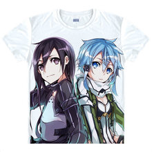 Sword Art Online SAO T-Shirt Asuna Yuuki Shirts Man t-shirts Anime Products cute women summer t-shirts Anime boys' cool shirts a 2024 - buy cheap
