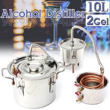 10L/2GAL 2 Kegs Copper Moonshine Alcohol Whisky Water Distiller Stainless Boiler Home Kitchen Brewing +Thumper keg+Condenser Keg 2024 - buy cheap