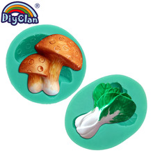 Vegetables fondant cake molds chocolate polymer clay silicone mould Chinese cabbage cake making decoration baking tools 2024 - buy cheap