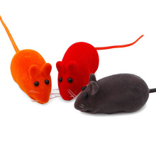 Rato fofo peludo gatinho brinquedo, rato falso rato espremedor ruído engraçado 5 peças 2024 - compre barato
