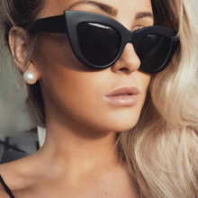 2018 New Women Cat Eye Sunglasses Matt black Brand Designer Cateye Sun glasses For Female goggles UV400 2024 - buy cheap