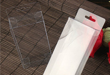 Прозрачная пластиковая коробка с крючками из ПВХ, 50 шт., 2 х5х15 см, упаковочные коробки для подарка/телефона/конфет/косметики/творчества, квадратная прозрачная коробка из ПВХ 2024 - купить недорого