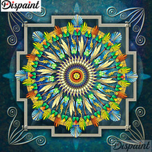 Dispaint Full Square/Round Drill 5D DIY Diamond Painting "Mandala scenery" 3D Embroidery Cross Stitch 5D Home Decor A12143 2024 - buy cheap