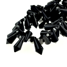 Оптовая продажа 100 шт./лот 8x20 мм AAA высококачественные черные бусины в форме капли с кристаллами для изготовления ювелирных изделий своими руками браслетов 2024 - купить недорого