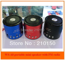 New mini speaker with USB TF card FM radio ws-A8 ,computer laptop portable usb speaker 2024 - buy cheap